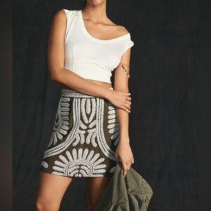 Ollari Embroidered Skirt